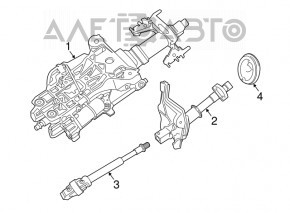 Рулевой карданчик BMW 5 F10 11-16 первый AWD