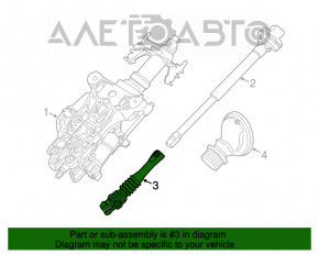 Volan cardanic BMW 5 F10 13-15, al doilea