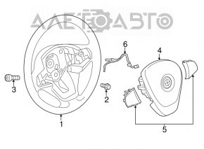 Руль голый BMW X3 F25 11-17 кожа черн