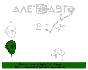 Подушка безопасности airbag в руль водительская BMW X3 F25 11-17