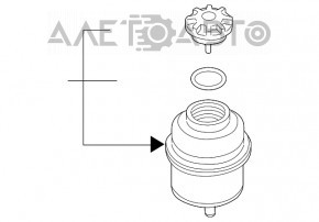 Rezervorul de ulei de direcție asistată pentru BMW X5 E70 07-13