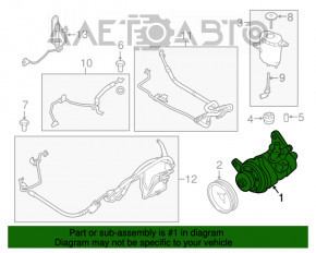 Pompa de direcție asistată pentru BMW 5 F10 10-16 AWD cu DynamicDrive