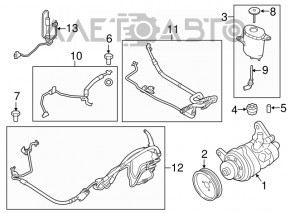 Насос ГУР BMW 5 F10 10-16 AWD под DynamicDrive