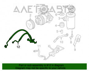 Furtun de presiune înaltă pentru direcția asistată BMW X5 E70 07-13 3.0