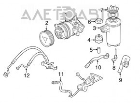 Furtun de presiune înaltă pentru direcția asistată BMW X5 E70 07-13 3.0