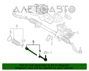 Bară de direcție cu capăt de legătură dreapta BMW X1 F48 16-22