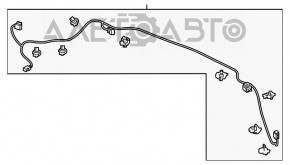 Проводка переднего бампера под парктроники Acura MDX 17-20 рест новый OEM оригинал