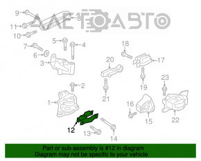 Suport motor spate dreapta Volvo XC90 16-22