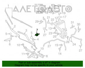 Injectoarele de spălare a parbrizului stânga pentru Volvo XC90 16-22 cu încălzire.