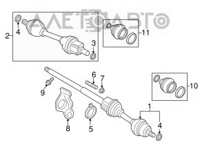 Suport rulment exterior Volvo XC90 16-22 nou original OEM