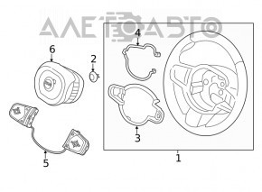 Кнопки управления на руле Volvo XC90 16-22 OEM