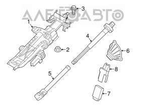 Manșon de direcție inferior pentru BMW 7 G11 G12 16-22 RWD