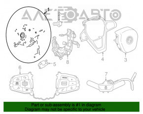 Volan gol BMW X3 G01 18-21 din piele, negru, fără încălzire, fără paleti