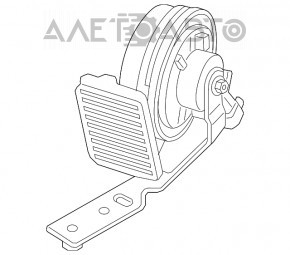 Сигнал LOW Volvo XC90 16-21 с кронштейном OEM