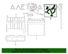 Клемма АКБ плюсовая Honda Accord 16-17 рест hybrid