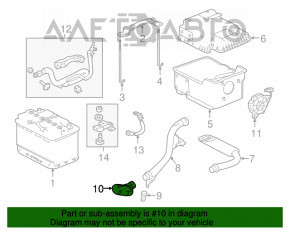 Admisia de aer a bateriei pentru Acura TLX 15- 3.5