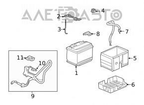 Terminal negativ pentru baterie Honda CRV 20-22 1.5T.