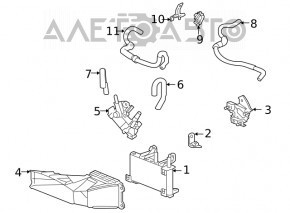 Radiatorul de răcire a transmisiei automate Toyota Highlander 20-22 3.5