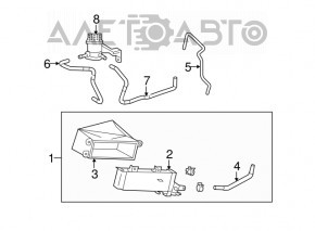 Radiator de răcire a cutiei de viteze pentru Lexus RX400h 06-09