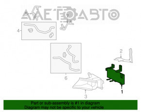 Radiatorul de răcire a uleiului cutiei de viteze automată pentru Lexus RX350 16-22, nou, original OEM.