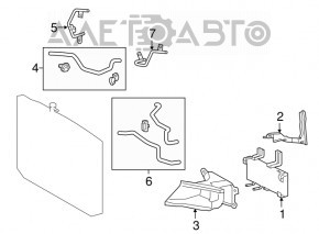 Radiatorul de răcire a uleiului cutiei de viteze automată pentru Lexus RX350 16-22, nou, original OEM.