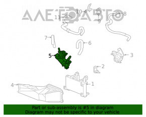 Corpul termostatului cutiei de viteze automate Toyota Highlander 20-22 3.5