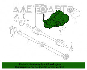 Задний дифференциал редуктор BMW X3 F25 11-17 2.0T 110к