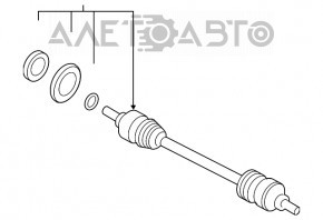 Привод полуось задняя правая BMW X3 F25 11-17 2.0T