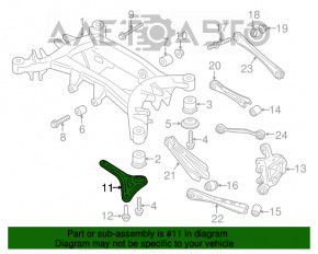 Capacul spate al barei stângi pentru BMW X3 F25 11-17