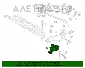 Suport flanșă spate dreapta Mini Cooper Countryman R60 10-16