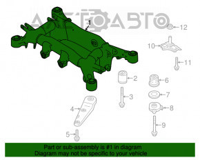 Bara spate pentru BMW 5 F10 10-17 3.0T