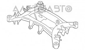 Подрамник задний BMW X3 F25 11-17