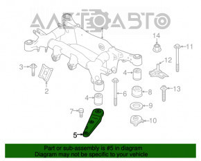 Лопух заднего подрамника передний правый BMW 5 F10 11-16 примят