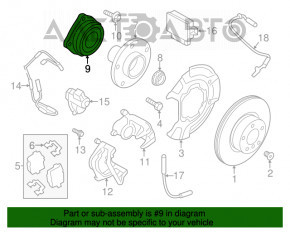 Rulment roată spate dreapta BMW X3 F25 11-17