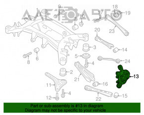 Capacul spate dreapta BMW X3 F25 11-17 ruginit.