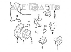 Rulment roată spate stânga BMW X5 E70 07-13