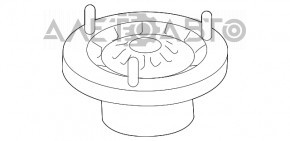Suport amortizor spate dreapta BMW 5 F10 11-16