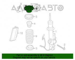 Опора амортизатора задняя правая BMW 5 F10 11-13