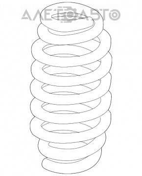 Пружина задняя правая BMW 335i e92 07-13