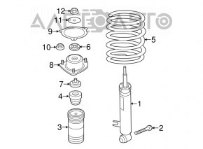 Arc spate dreapta BMW X5 E70 07-13 duritate 2 galben. nou original