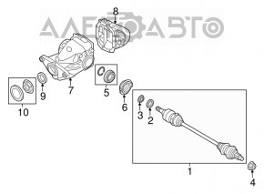 Задний дифференциал редуктор BMW X5 E70 07-13 3.0 103к