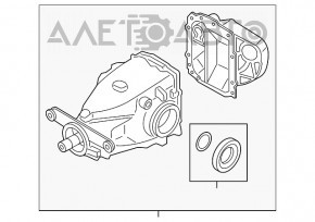 Задний дифференциал редуктор BMW 3 F30 17-18 2.81, 14к