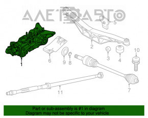 Задний дифференциал редуктор BMW X1 F48 16-19 AWD