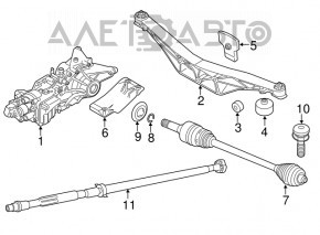 Задний дифференциал редуктор BMW X1 F48 16-19 AWD