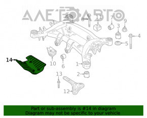 Protecția brațului inferior spate stânga BMW X3 G01 18-21