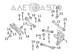 Maneta transversală spate dreapta BMW X3 G01 18-