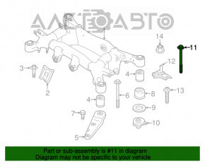 Болт крепления заднего подрамника 2шт BMW X5 F15 14-18 148мм