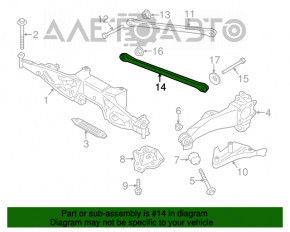 Maneta inferioară spate stânga Mini Cooper F56 3d 14- nou OEM original