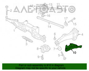 Protecția capătului de evacuare din spate dreapta pentru BMW X1 F48 16-22, nou, original OEM