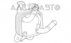 Radiatorul de ulei al cutiei de viteze automate Toyota Rav4 19- 2.5